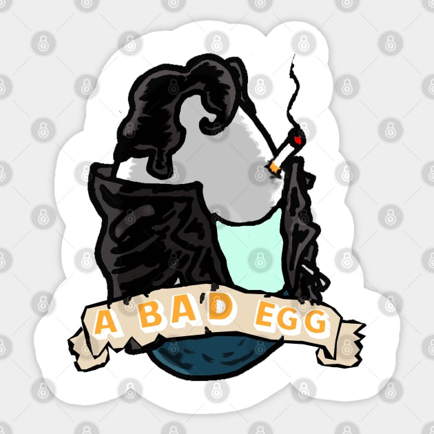 A Bad Egg Sticker by Undeadredneck